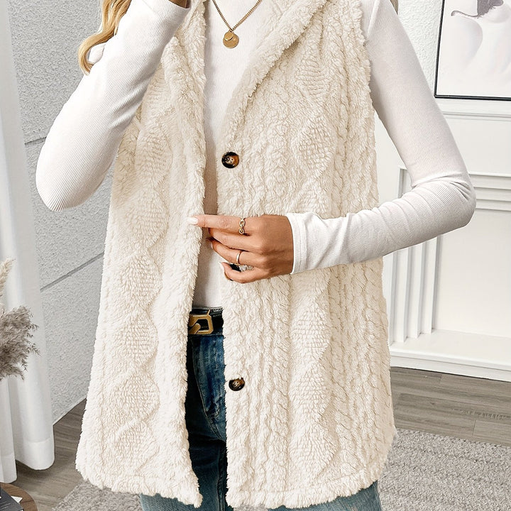 Lorna | Gezellige Hooded Mouwloze Vest
