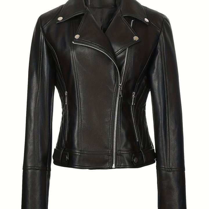 Mabel | Gestructureerde Zip-Front Moto Jast