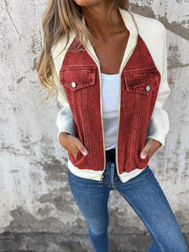 Madison - Casual Katoenen Jas met Rits