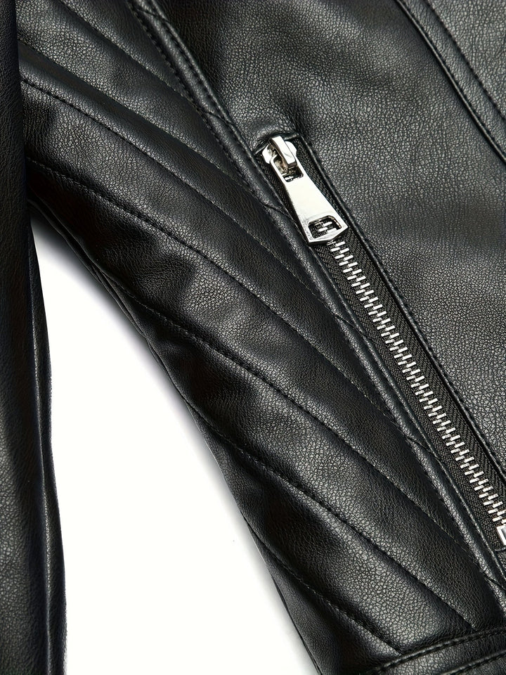 Mabel | Gestructureerde Zip-Front Moto Jast