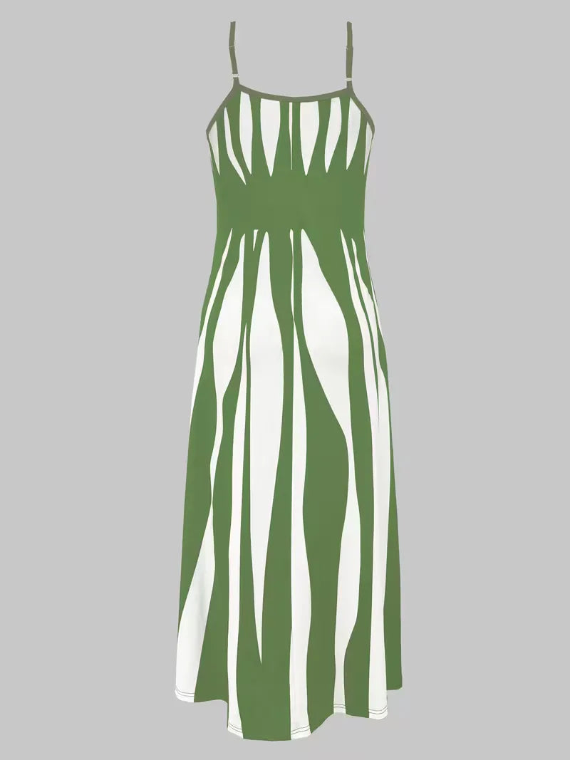 A-lijn jurk met spaghetti straps