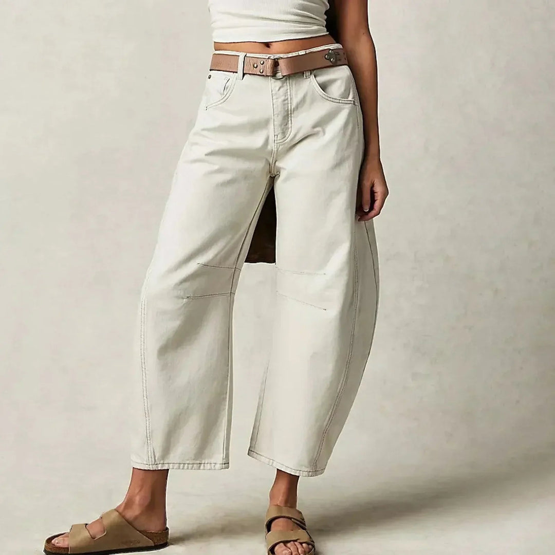 Comfortabele Wijde Broek Voor Dames Met Relaxte Pasvorm