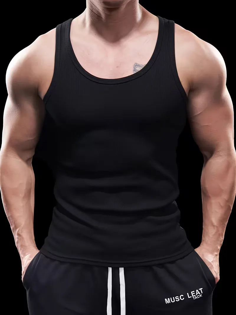 Tanktop slim fit ribbed