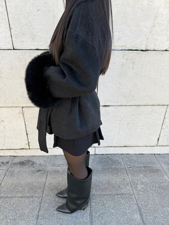Dames Winterjas met Faux Bont Kraag