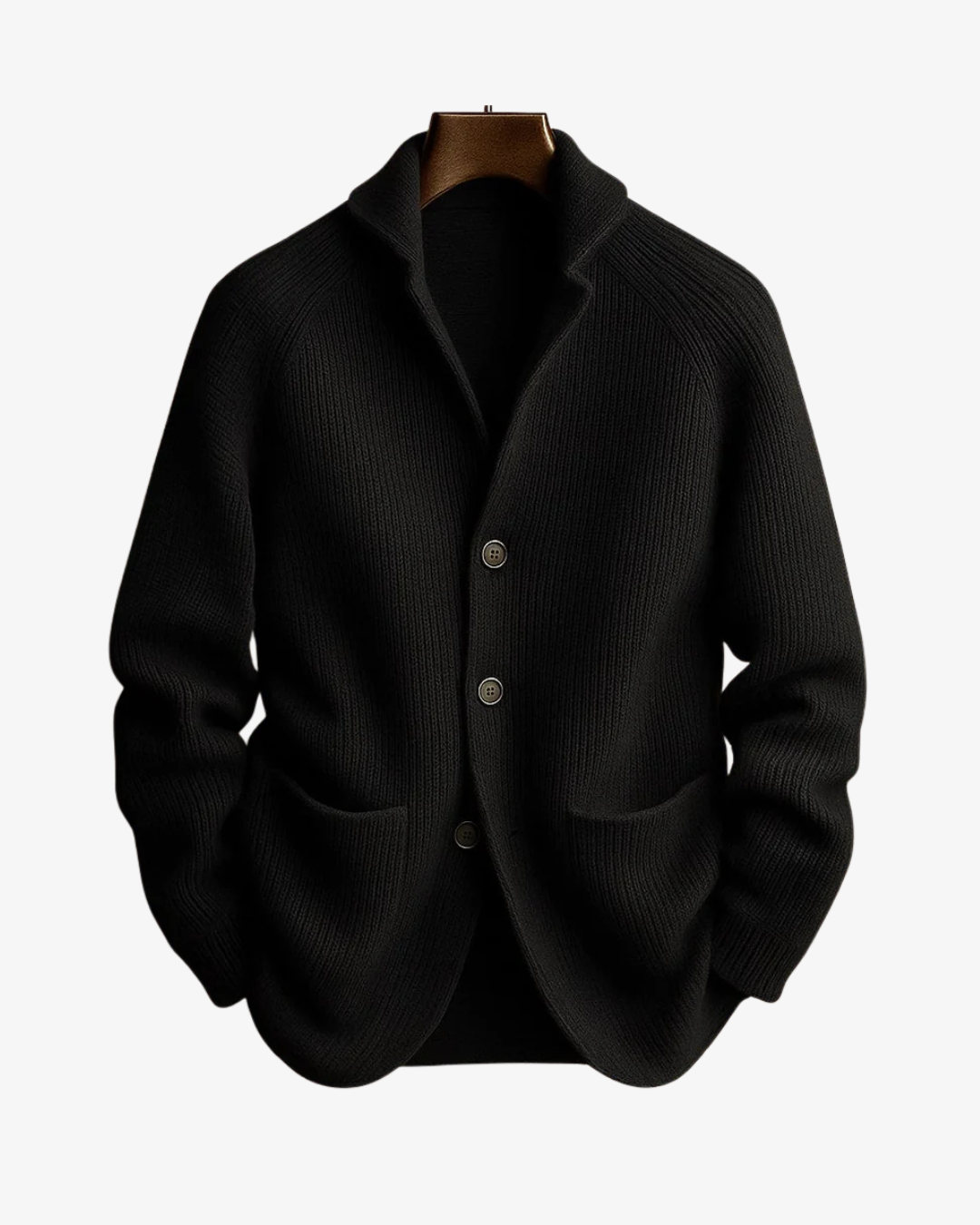 Elliot | Op maat gemaakte Knopen-Front Brei Cardigan