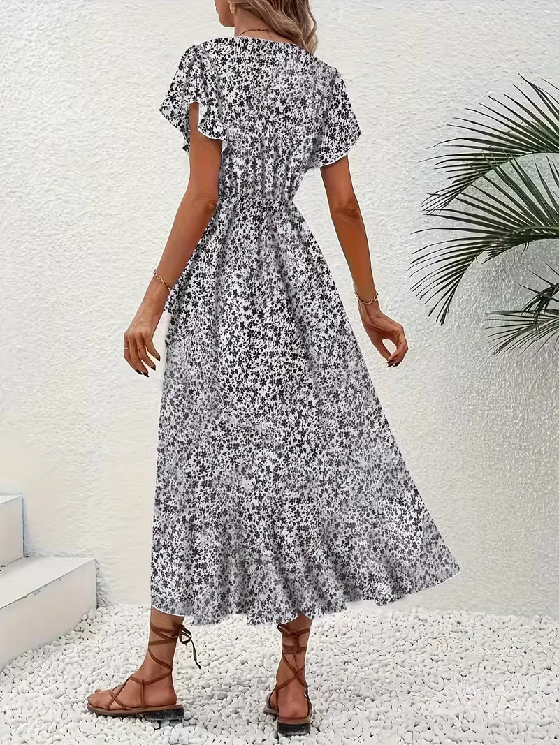Wikkeljurk met bloemen