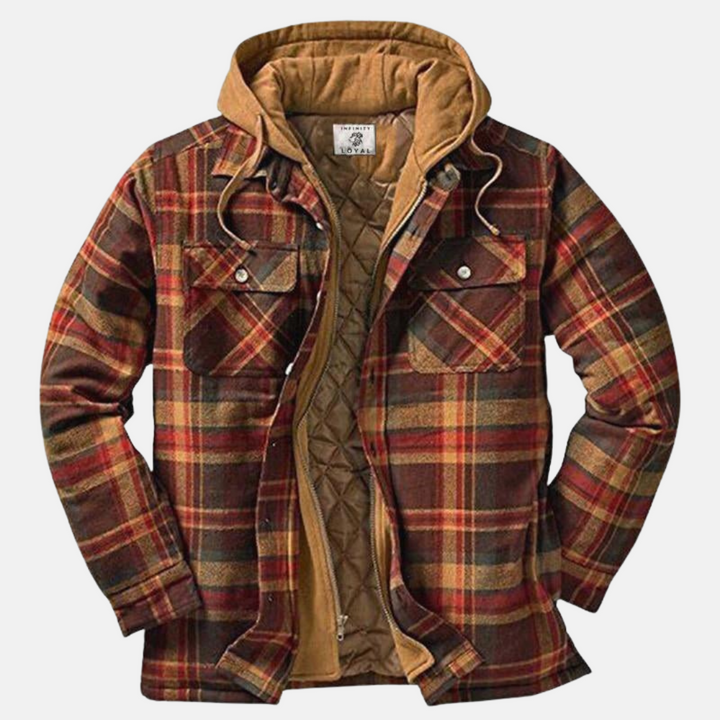 Rhett | Robuuste Geruite Hoodie Jas