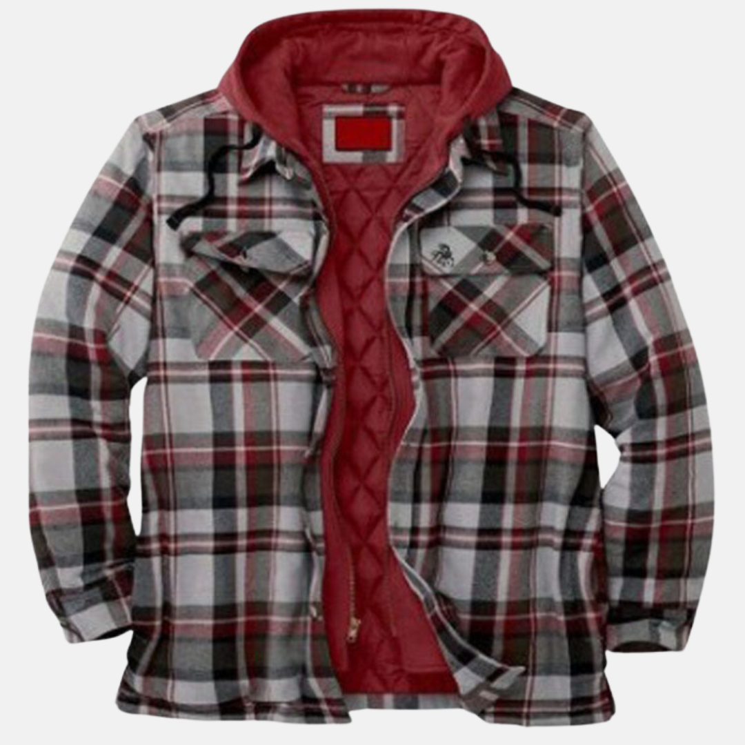 Rhett | Robuuste Geruite Hoodie Jas