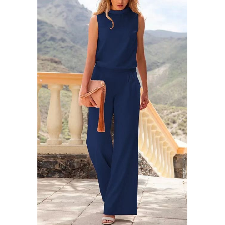 Mouwloze Jumpsuit Met Wijde Pijpen Voor Dames Voor Feest