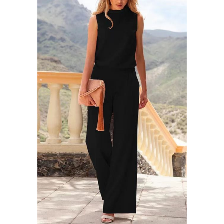 Mouwloze Jumpsuit Met Wijde Pijpen Voor Dames Voor Feest