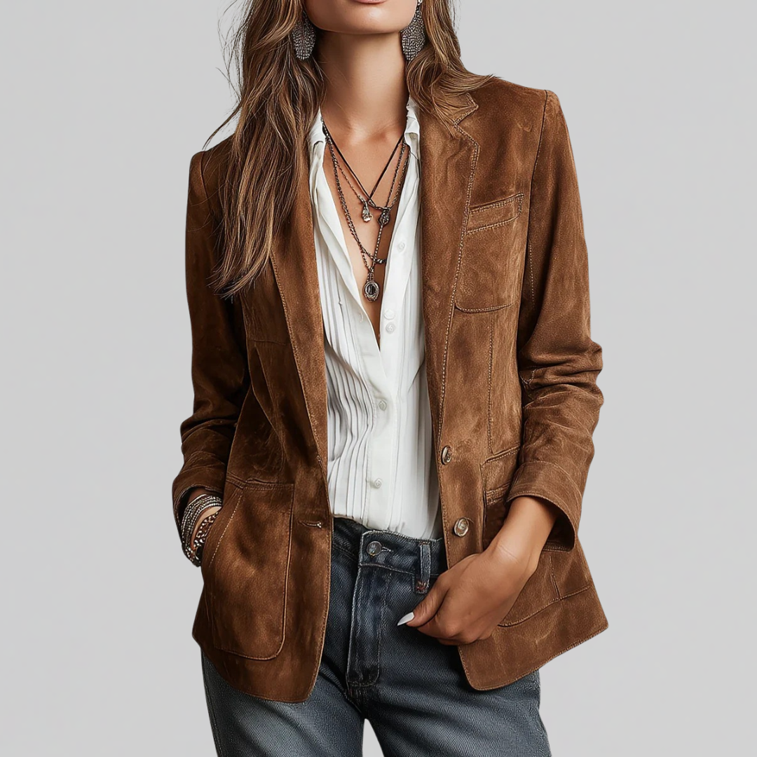 Brenda | Zachte Suède-Touch Blazer