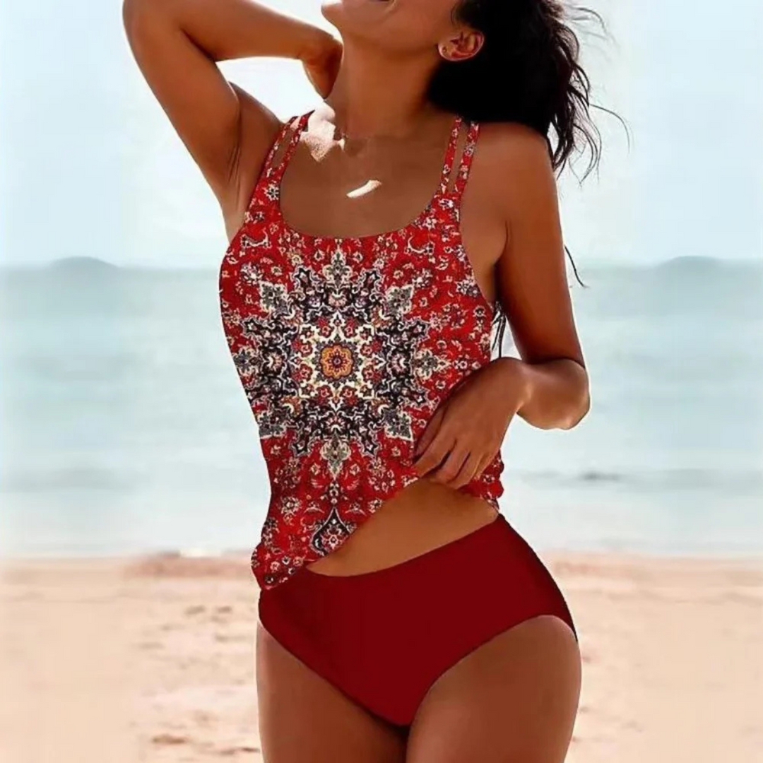 Boho Tankini Voor Dames Met Hoge Taille Voor De Zomer
