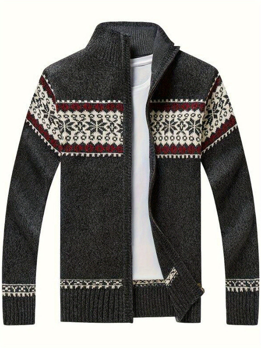Casual Knit Cardigan Geometrisch Patroon - Regular Fit - Vintagio - VG 63 - Essential in Meerdere Kleuren