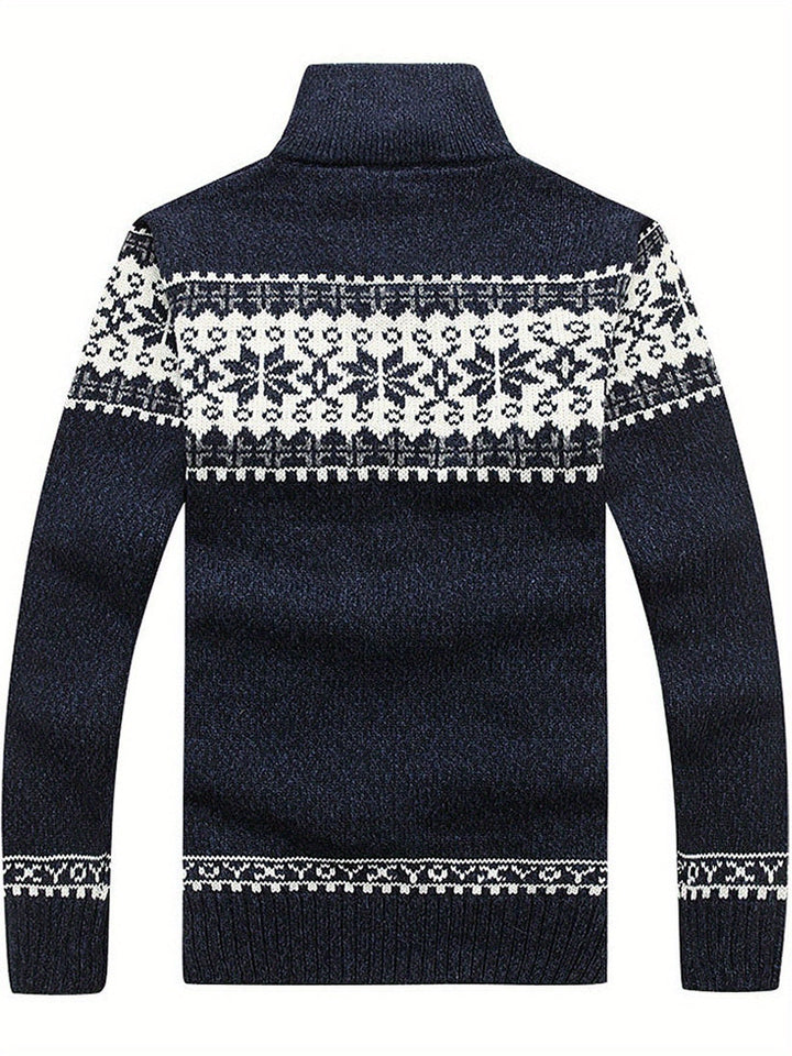 Casual Knit Cardigan Geometrisch Patroon - Regular Fit - Vintagio - VG 63 - Essential in Meerdere Kleuren
