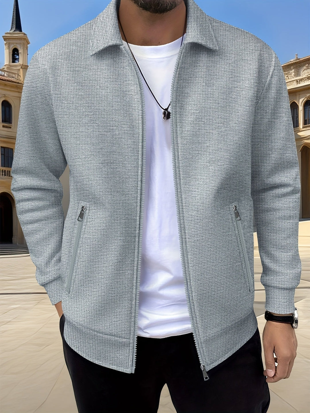 Cameron | Textured Zip Jast
