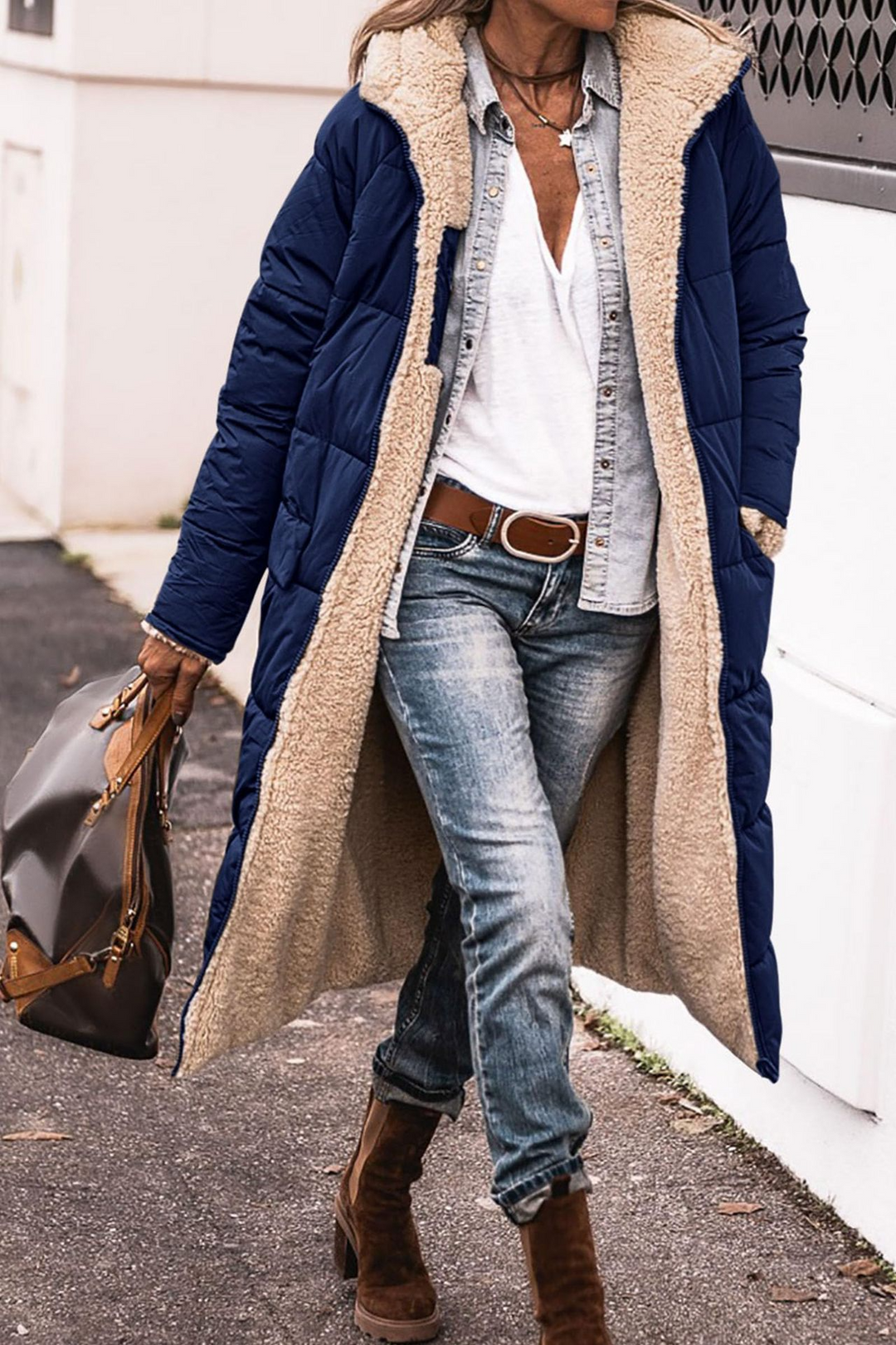 Johna – Luxe Reversible Sherpa Jas