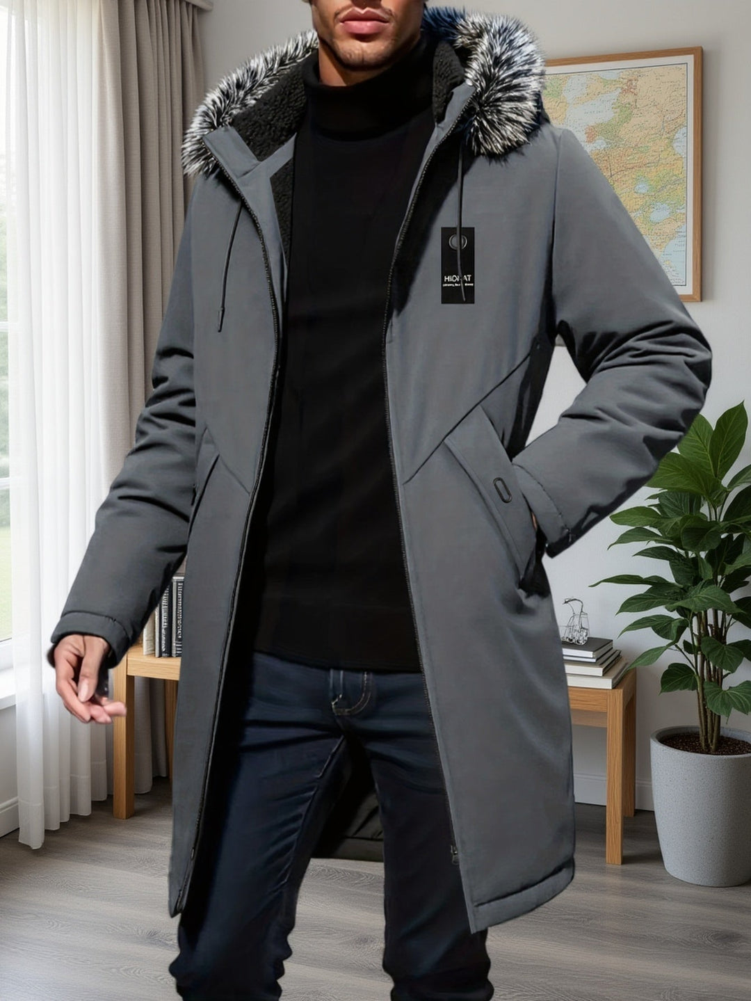 Lincoln | Gewatteerde Mid-Lange Parka Jas