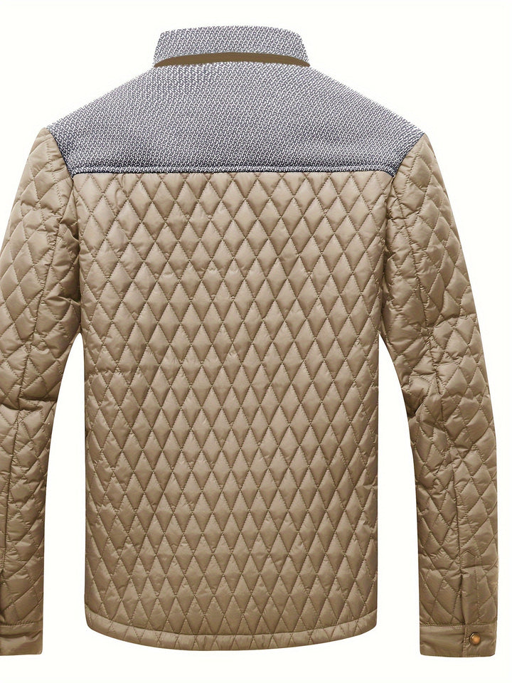 Alden | Gequilt Jack met Staande Kraag