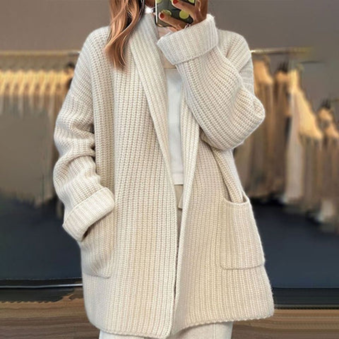 Dames Cardigan Oversized Open Voorkant