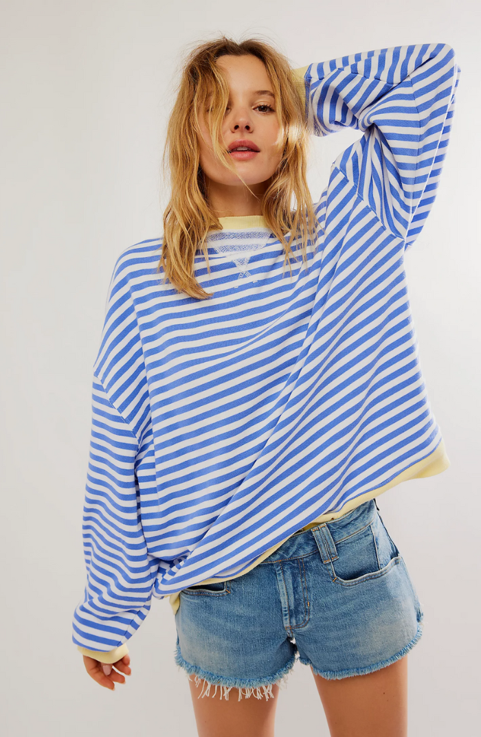 LINDA - OVERSIZED GESTREEPTE TRUI