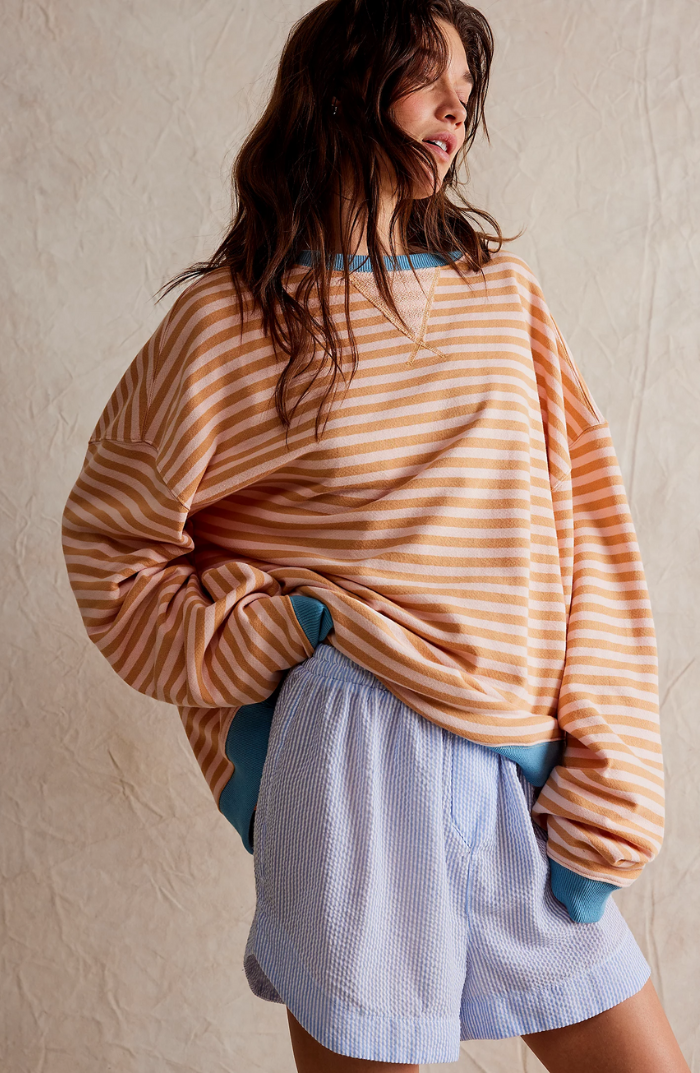 LINDA - OVERSIZED GESTREEPTE TRUI