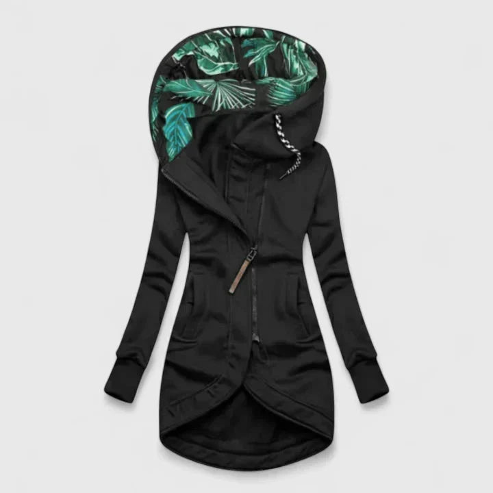 JAENA – ASYMMETRISCHE TROPISCHE HOODIE