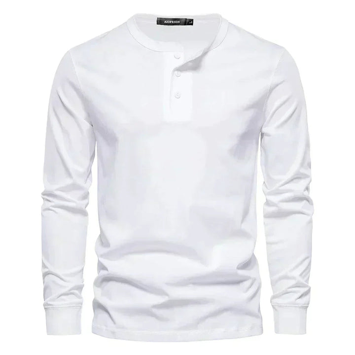 Heren Lange Mouwen Shirt Knopen Casual Comfortabele Pasvorm