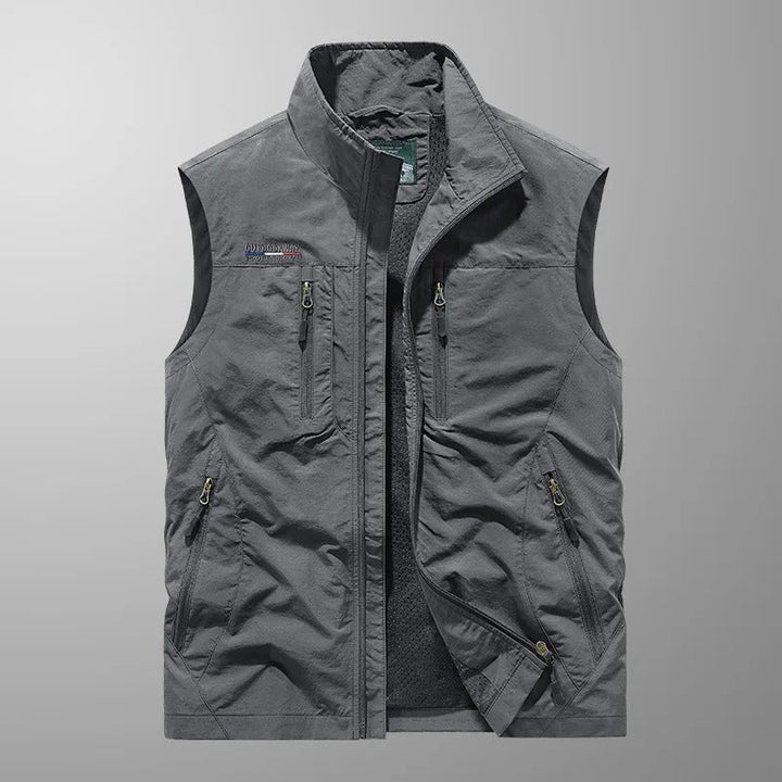 Bodywarmer Heren Rits Opstaande Kraag Outdoor Vest