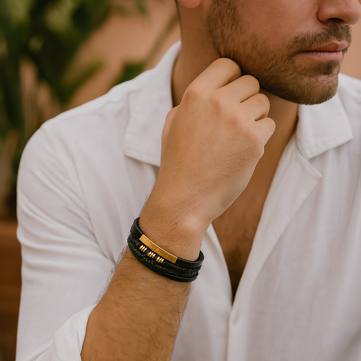 Heren Lederen Armband Voor Casual En Formele Gelegenheden