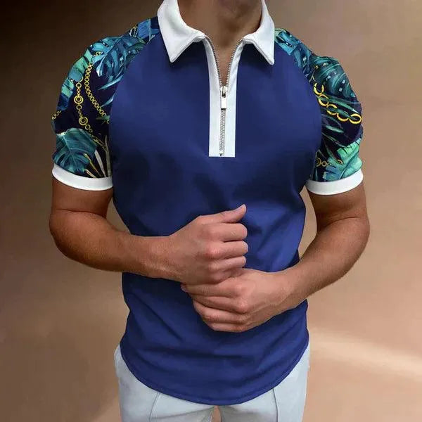 Muscle Fit Herenpolo - Modern - Ritssluiting, Comfortabel, Duurzaam - Perfect voor Actieve Dagen