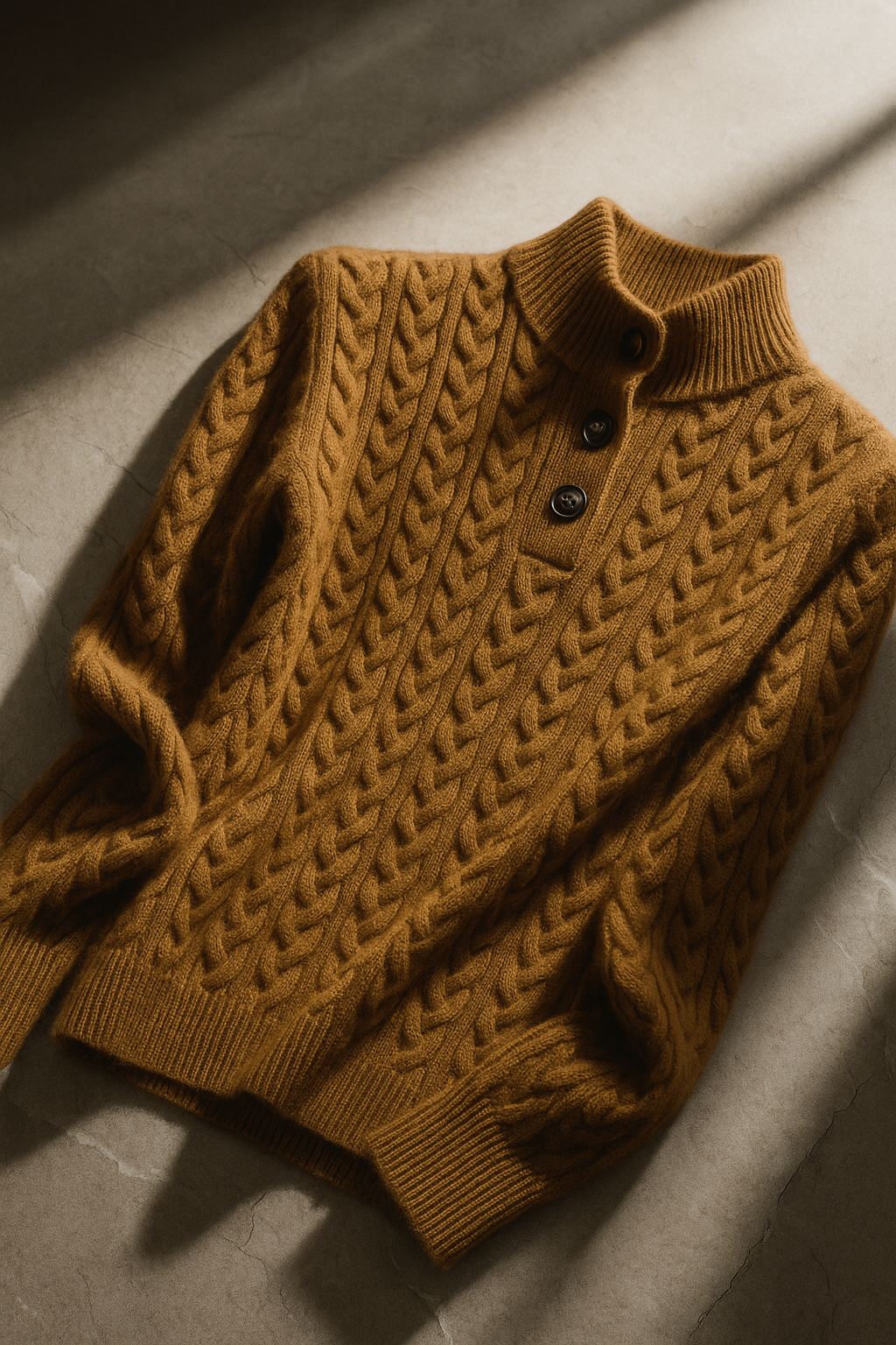 Arden Pullover met Knopsluiting