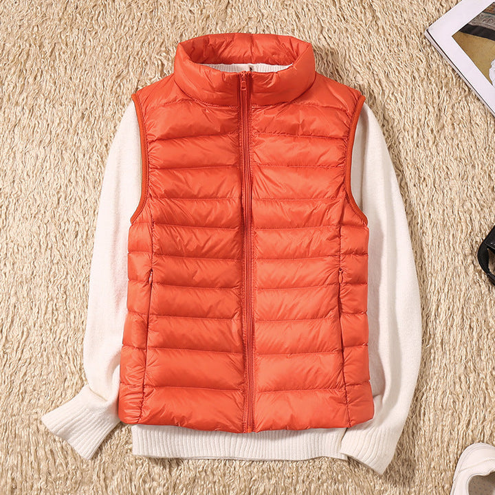 Charlotte – Nieuwe Waterdichte Vest met Witte Eendendons