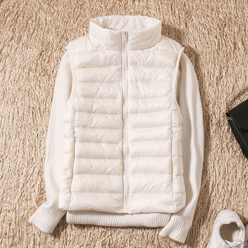Charlotte – Nieuwe Waterdichte Vest met Witte Eendendons