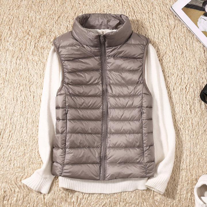 Charlotte – Nieuwe Waterdichte Vest met Witte Eendendons