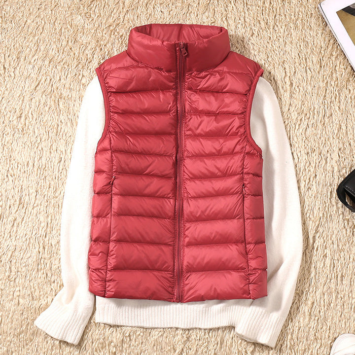 Charlotte – Nieuwe Waterdichte Vest met Witte Eendendons
