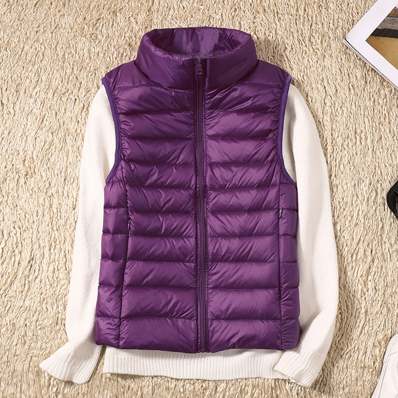Charlotte – Nieuwe Waterdichte Vest met Witte Eendendons