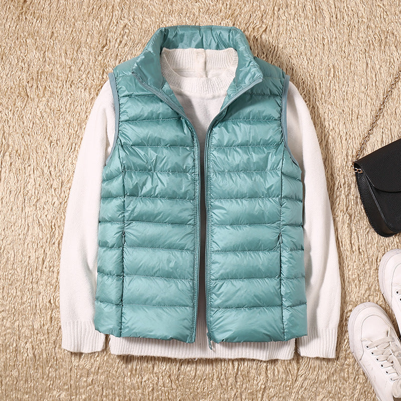 Charlotte – Nieuwe Waterdichte Vest met Witte Eendendons