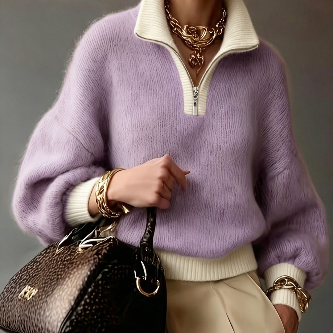 Cecily | Ontspannen Half-Zip Trui