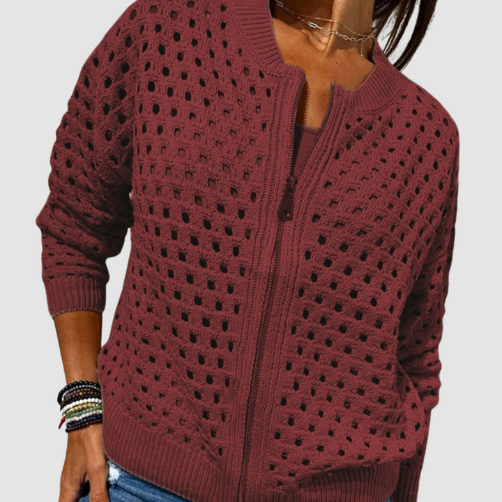 Gracie | Premium Gebreide Hole Cardigan