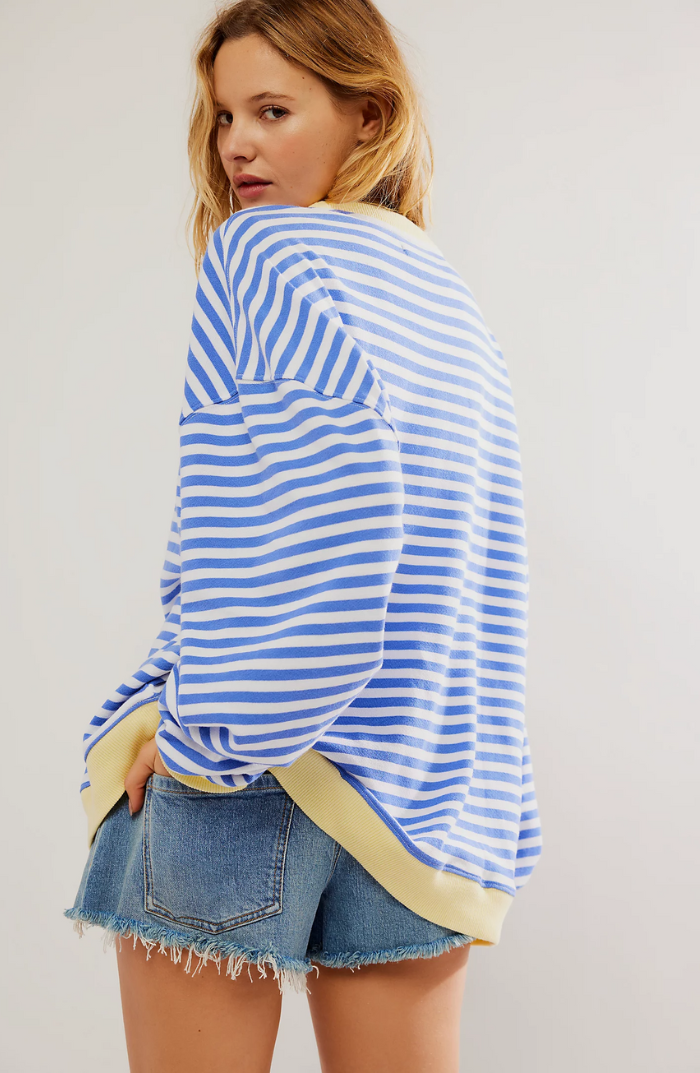 Manie - Gestreepte Oversized Trui