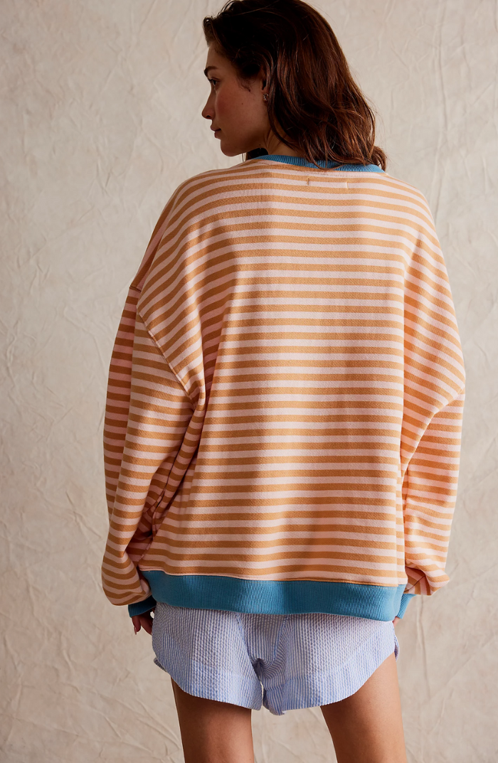Manie - Gestreepte Oversized Trui