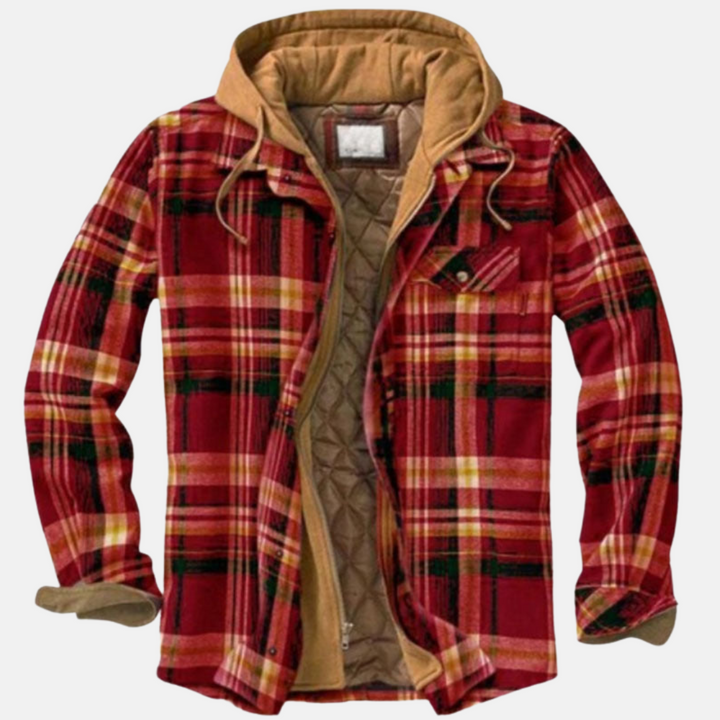 Rhett | Robuuste Geruite Hoodie Jas