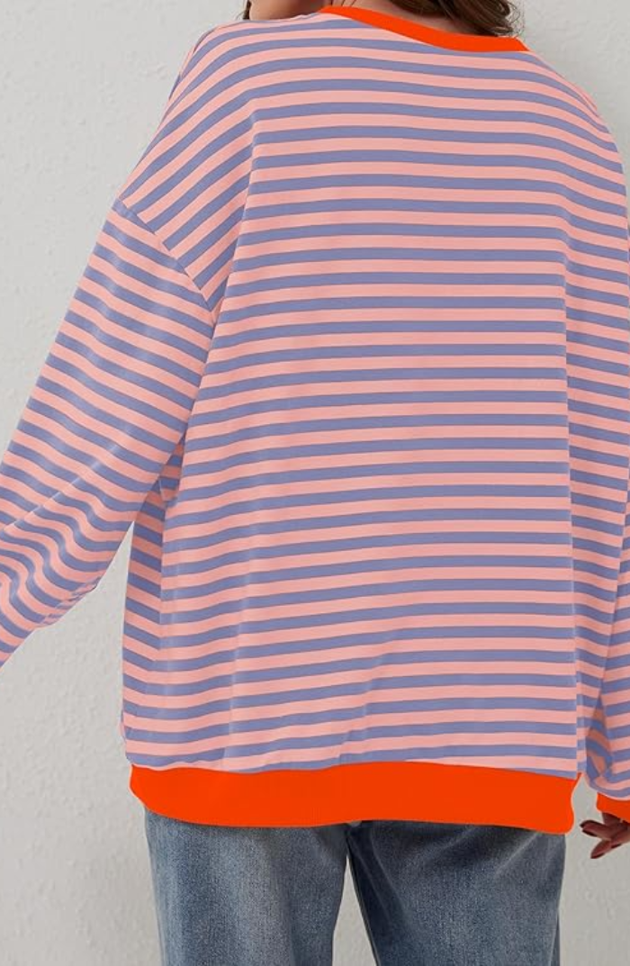 Manie - Gestreepte Oversized Trui
