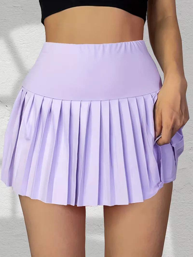 Plooirok met hoge taille