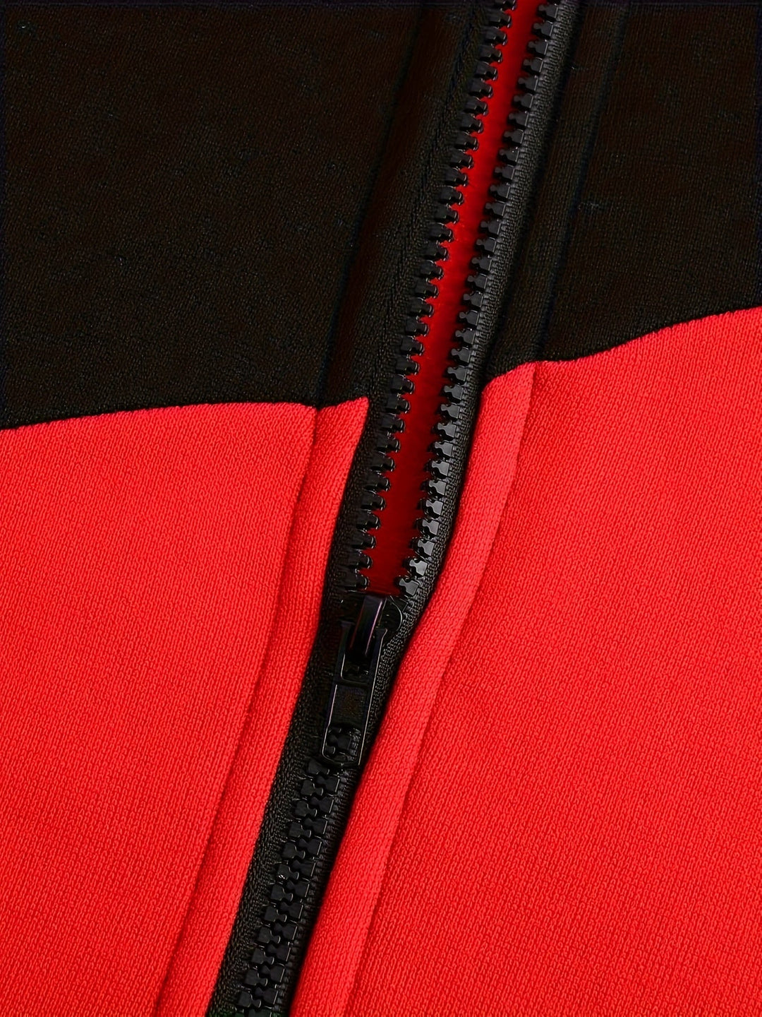 Bryce | Kleurblok Rits-Hoodie Jas