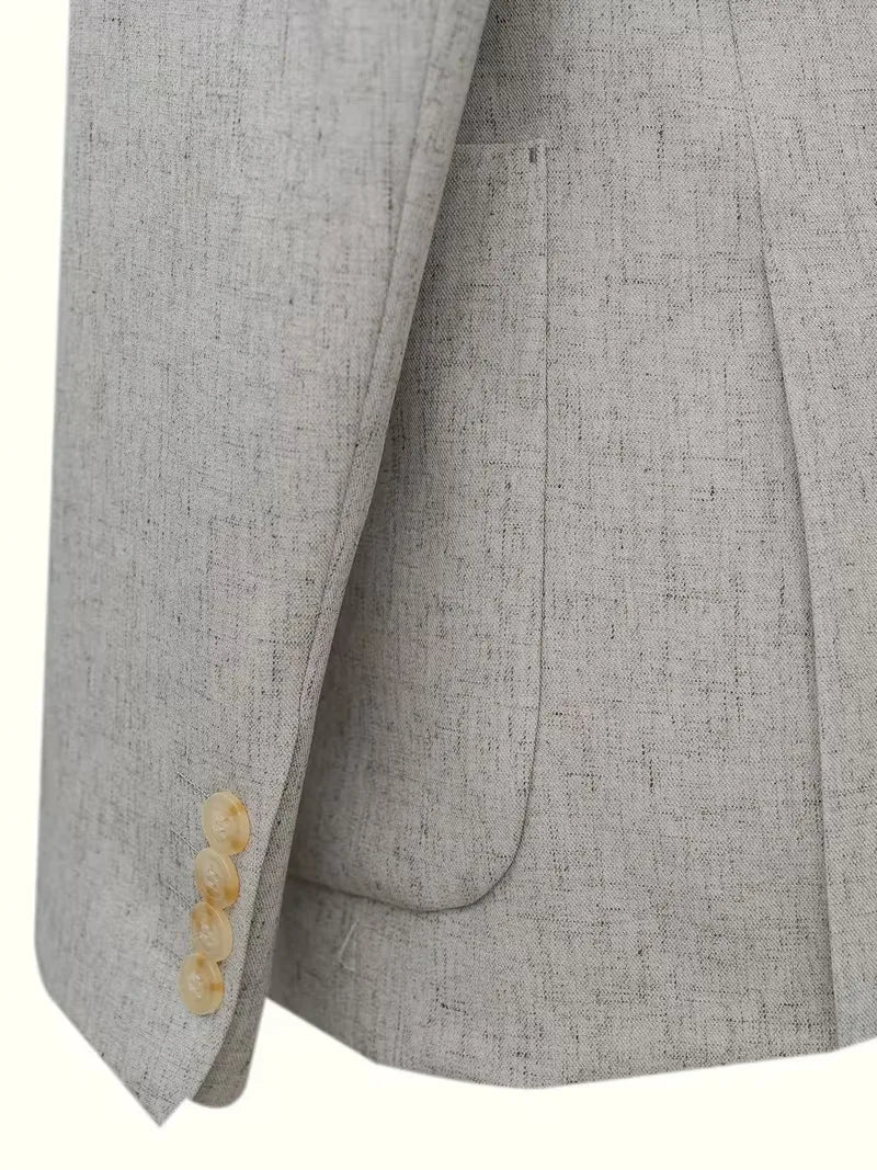 Linnen colbert slim fit