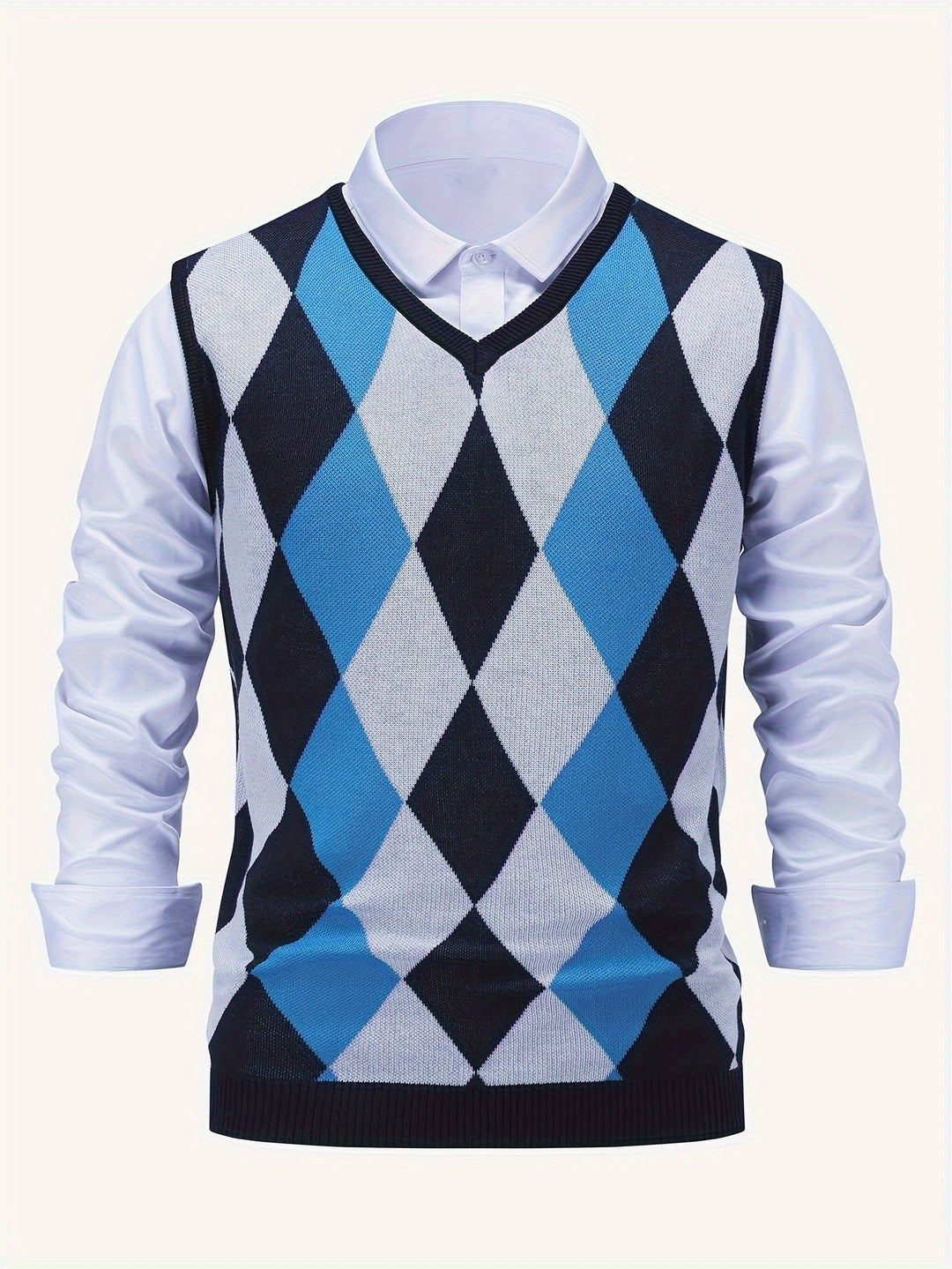 Chandler | Klassieke Argyle Sweater Vest