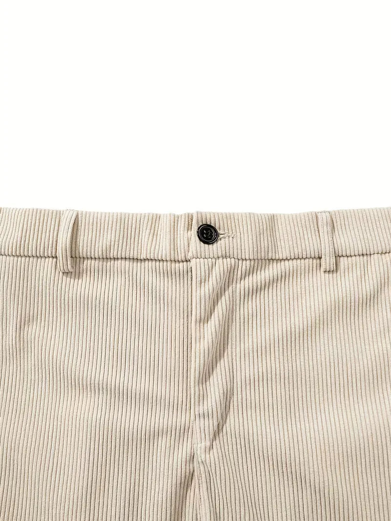 Corduroy pantalons met rechte pijpen