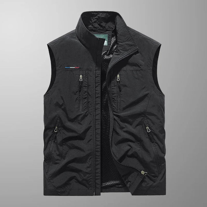 Bodywarmer Heren Rits Opstaande Kraag Outdoor Vest