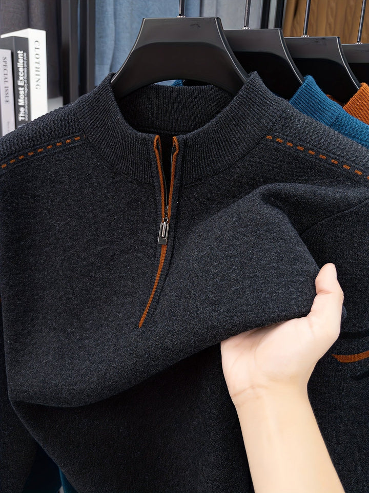 Daniel | Half-Zip Gebreide Trui